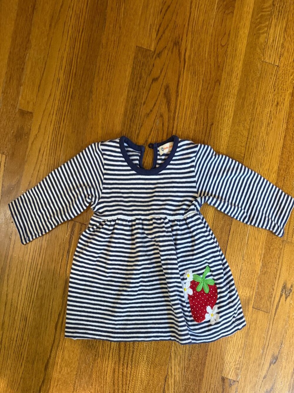 Luigi Strawberry Striped Dress 18M